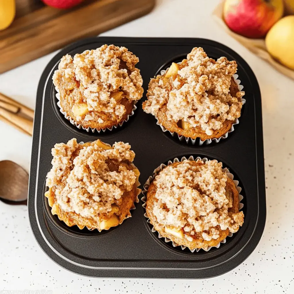 Apple Pumpkin Streusel Muffins