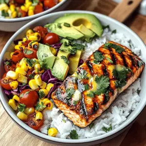 Chili Lime Salmon Bowls