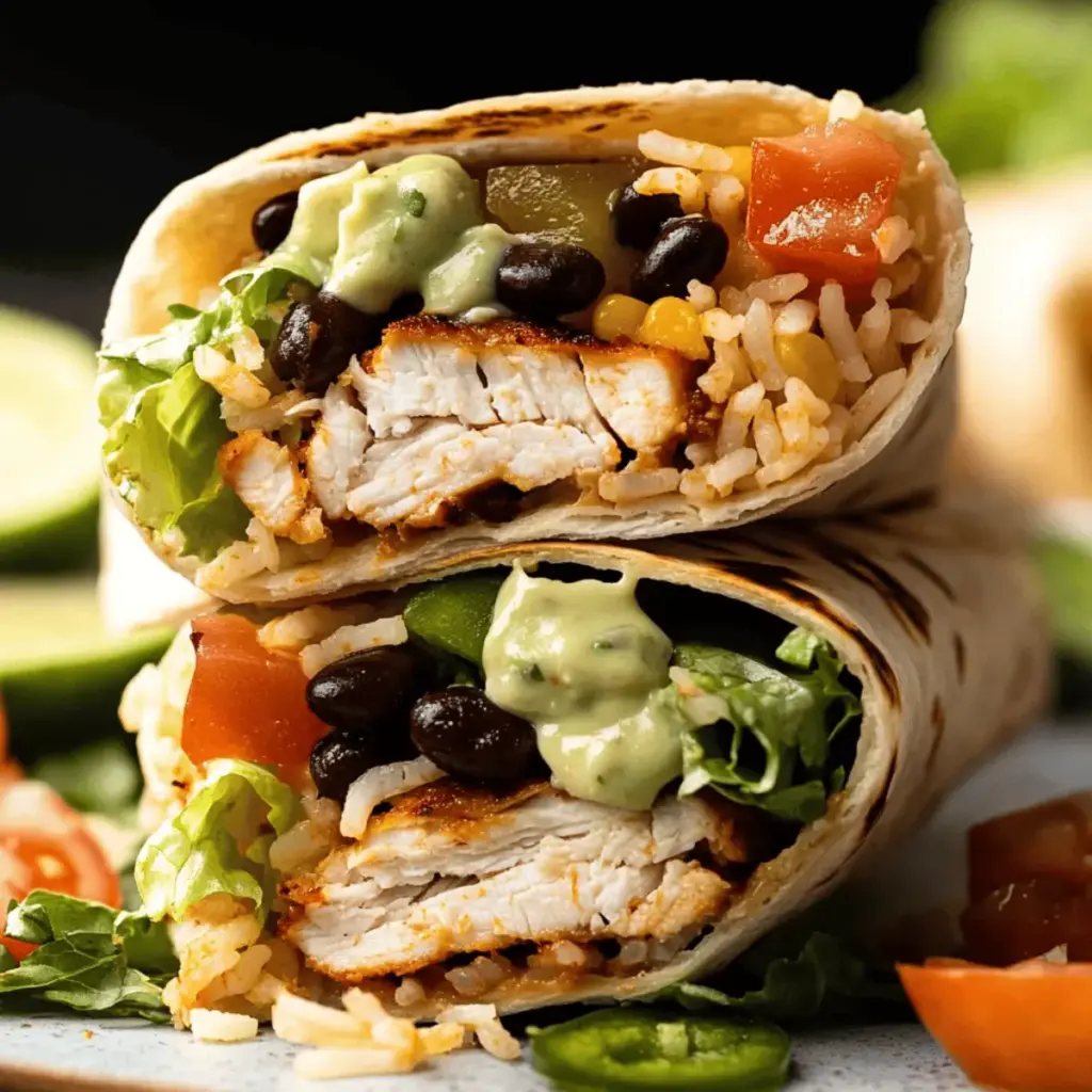 Chipotle Ranch Grilled Chicken Burrito