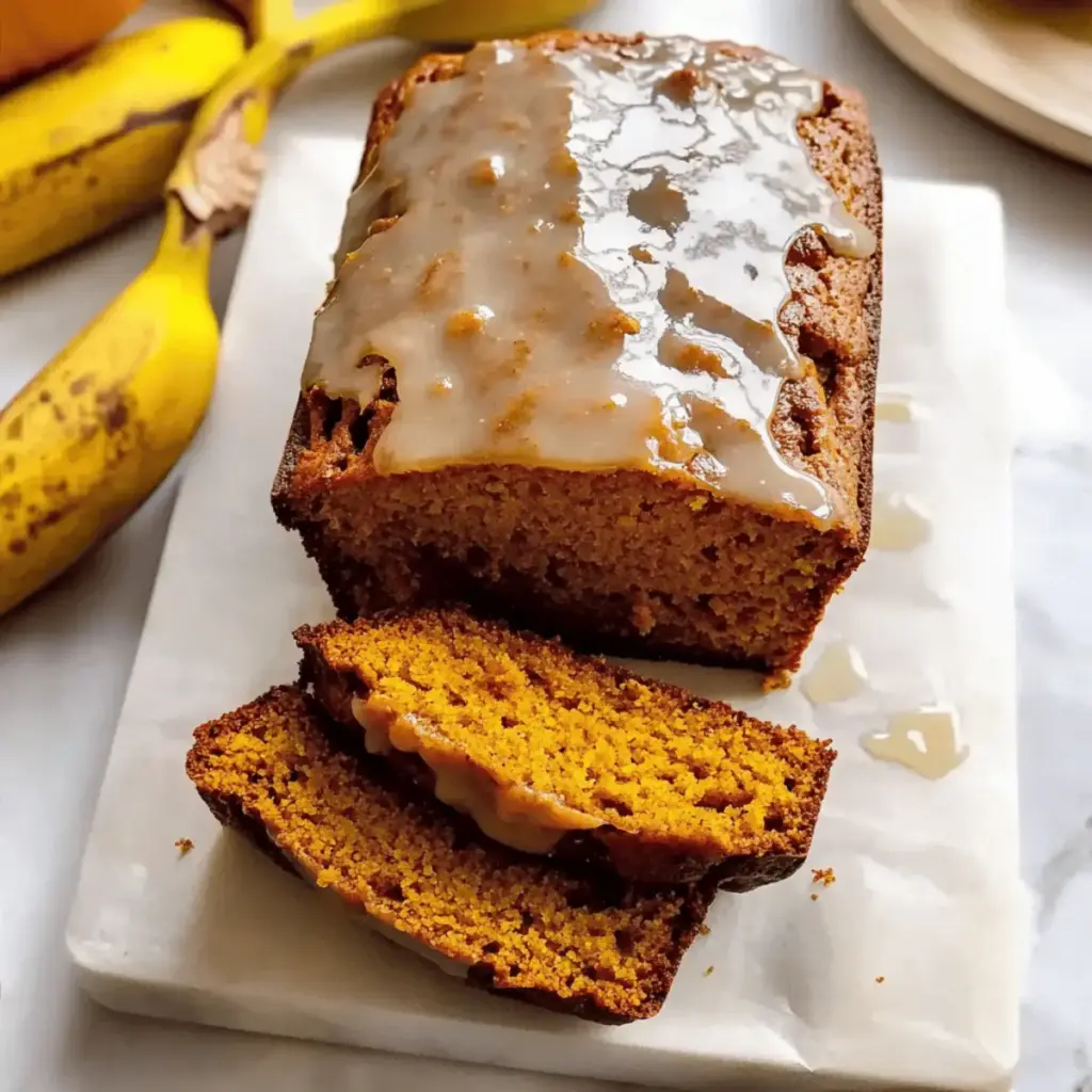 Classic Pumpkin Banana Bread with Maple Syrup
