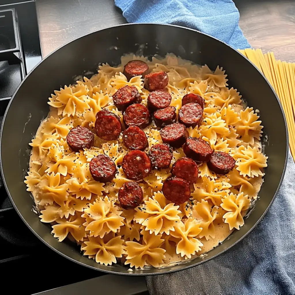 Creamy Cajun Sausage Pasta
