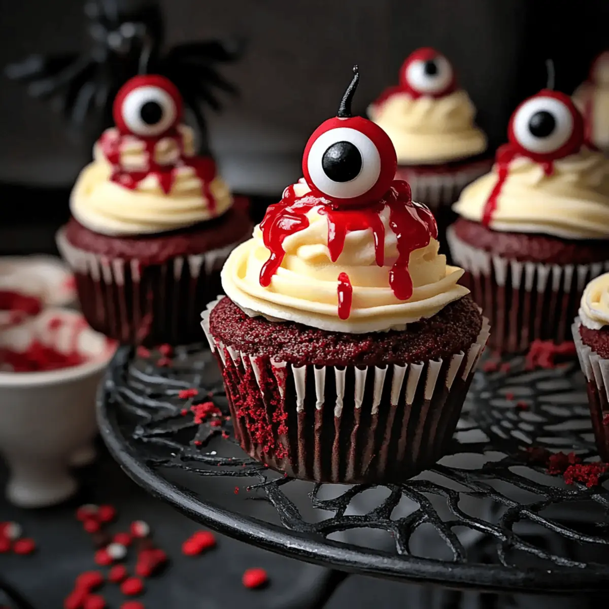 Halloween Red Velvet Cupcakes