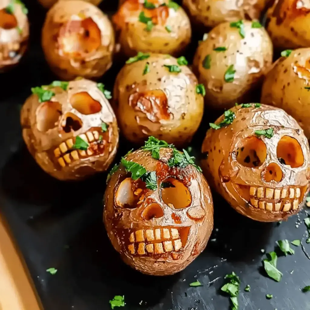 Halloween Skull Potatoes