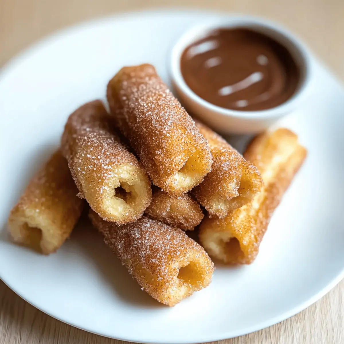 Nutty Churro Bites with Nutella