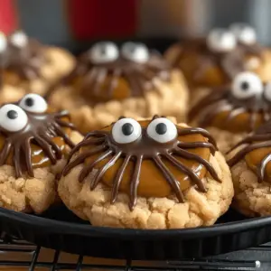 Peanut Butter Spider Cookies