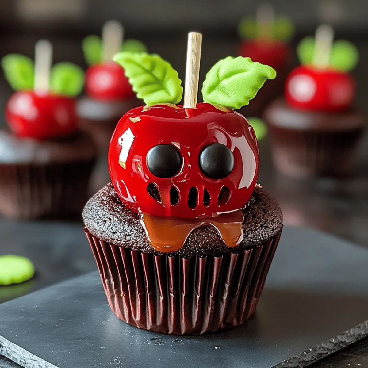 Poison Apple Cupcakes