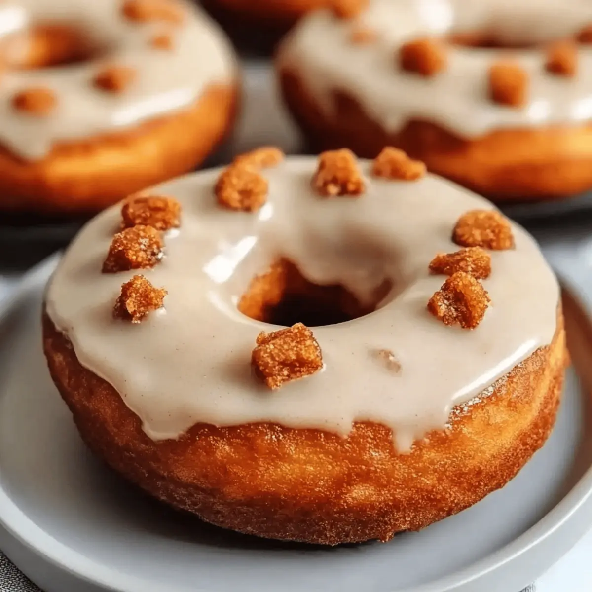 Pumpkin Spice Donuts with Maple Cream Cheese Glaze