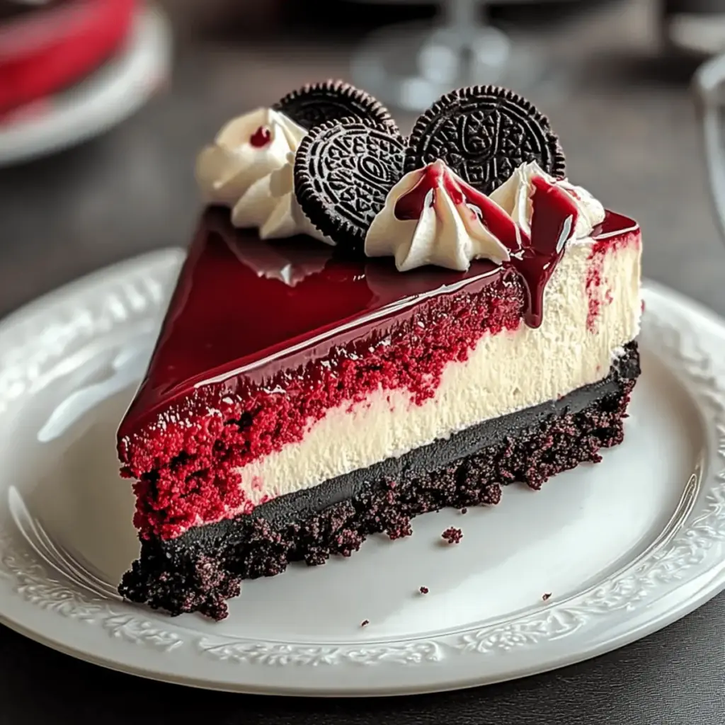 Red Velvet Oreo Cheesecake Recipe