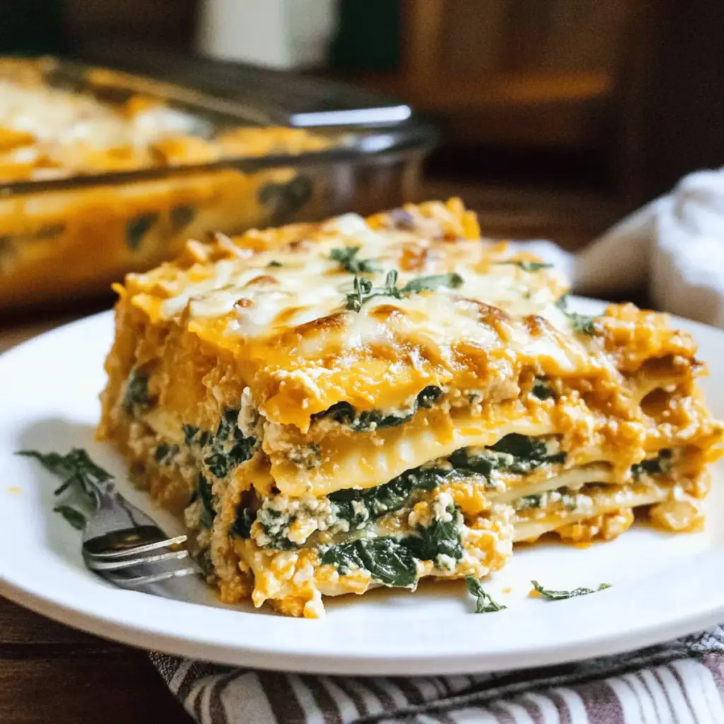 Spinach Pumpkin Lasagna