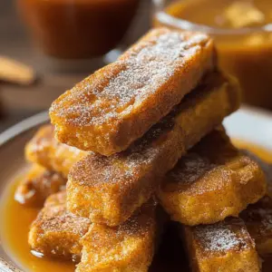 Pumpkin French Toast Sticks