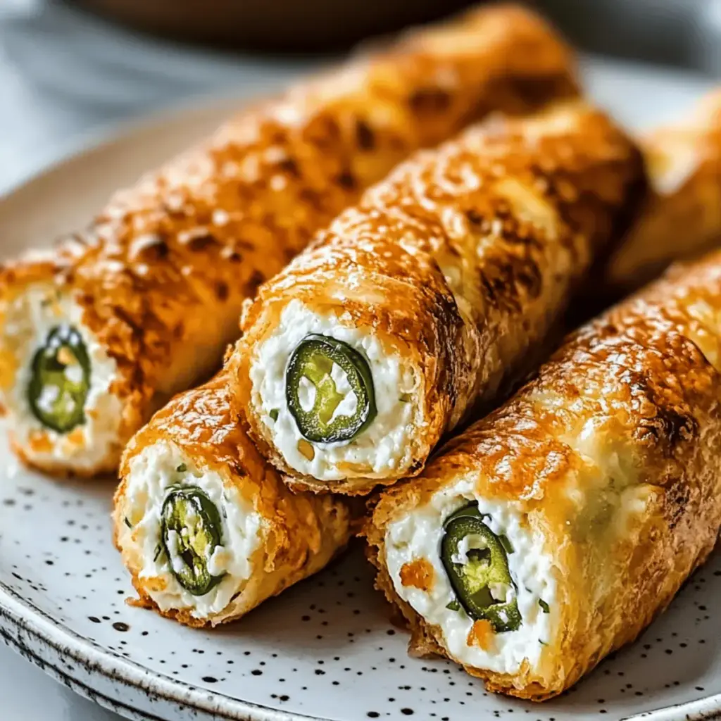 Jalapeño Cream Cheese Mozzarella Rolls