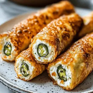 Jalapeño Cream Cheese Mozzarella Rolls