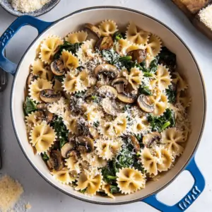 Mushroom Spinach Pasta