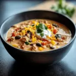 High Protein Creamy Taco Soup