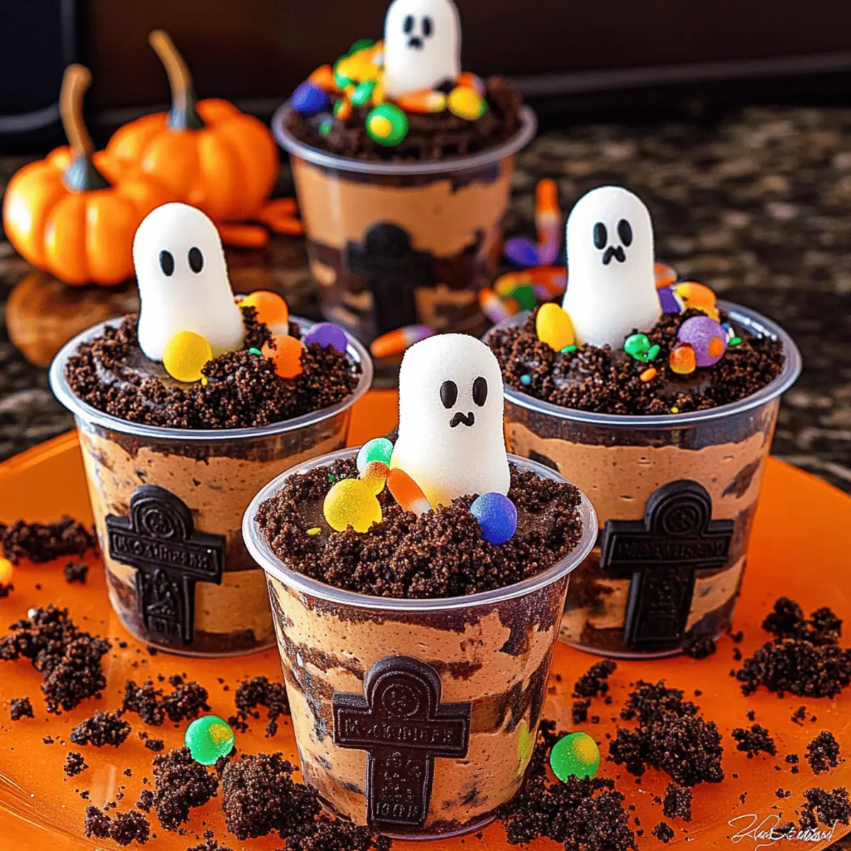 Halloween Graveyard Dirt Cups