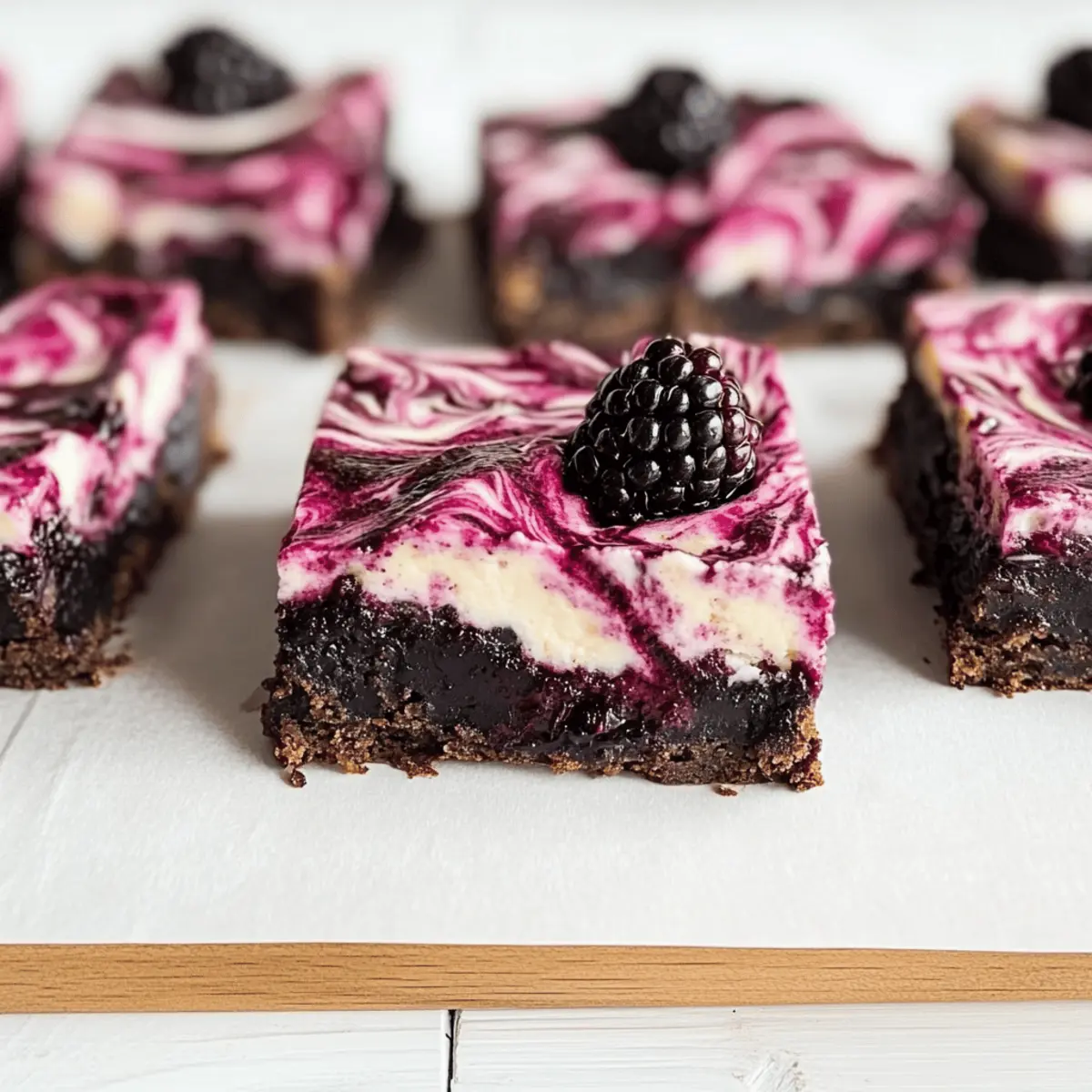 Blackberry Cheesecake Brownies