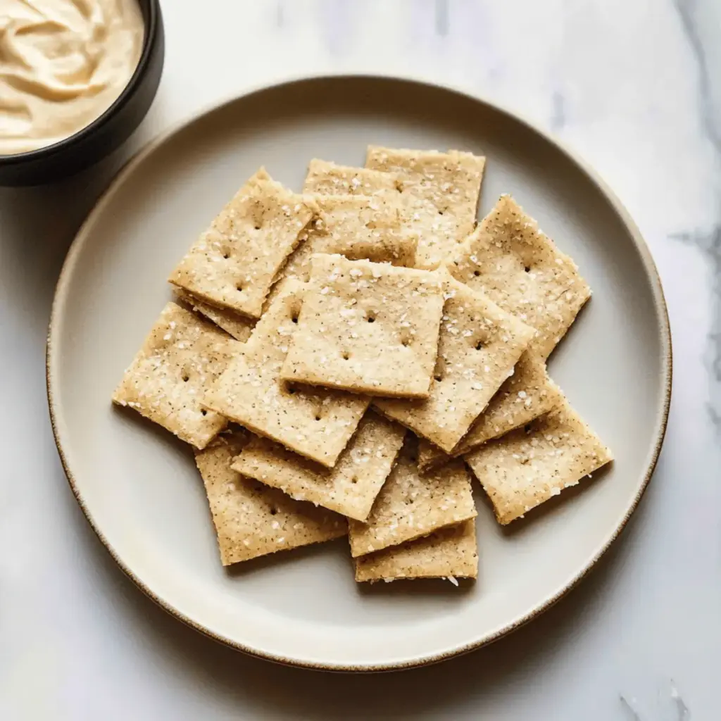 4-Ingredient Almond Flour Crackers