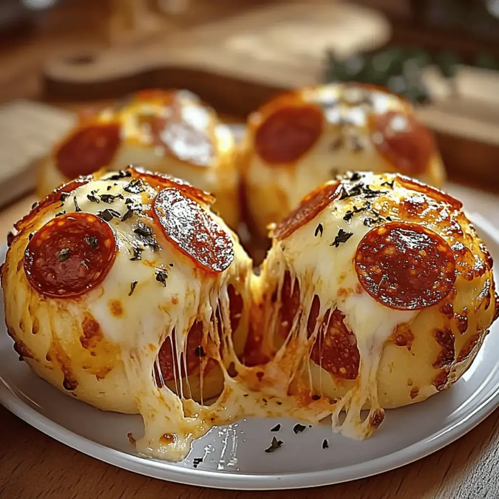 Easy Pepperoni Pizza Bombs