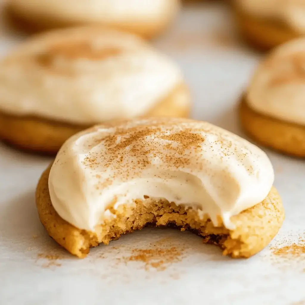 Pumpkin Spice Sugar Cookies with Cream Cheese Frosting