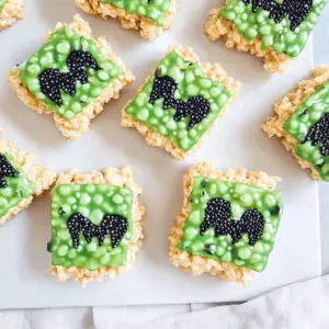 Frankenstein Halloween Rice Krispie Treats