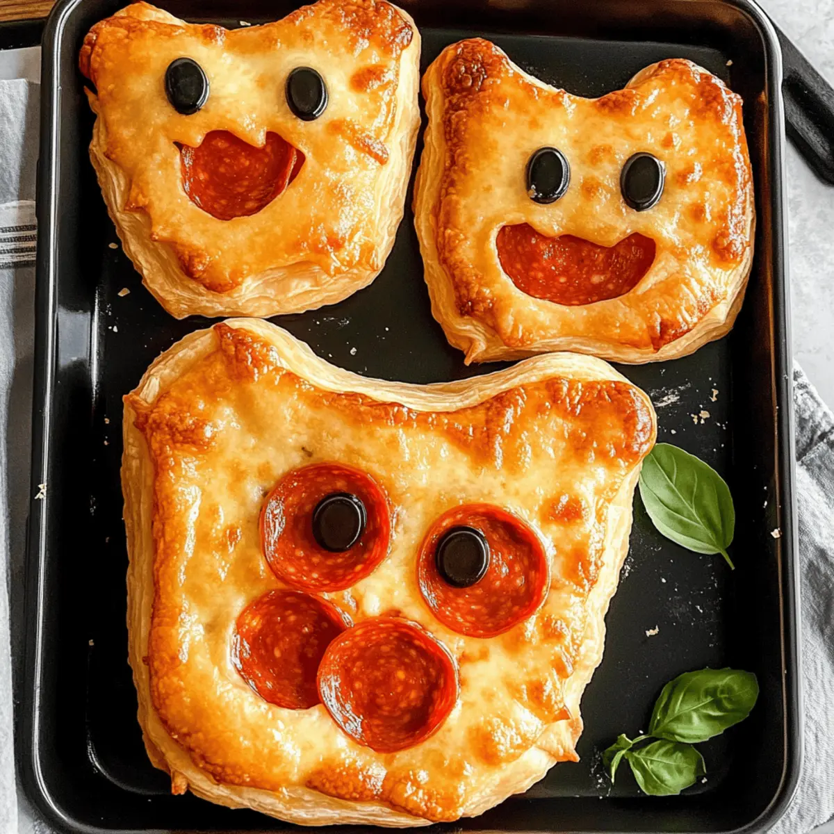 Puff Pastry Pizza Ghost