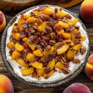 Bourbon Peach Pecan Dip