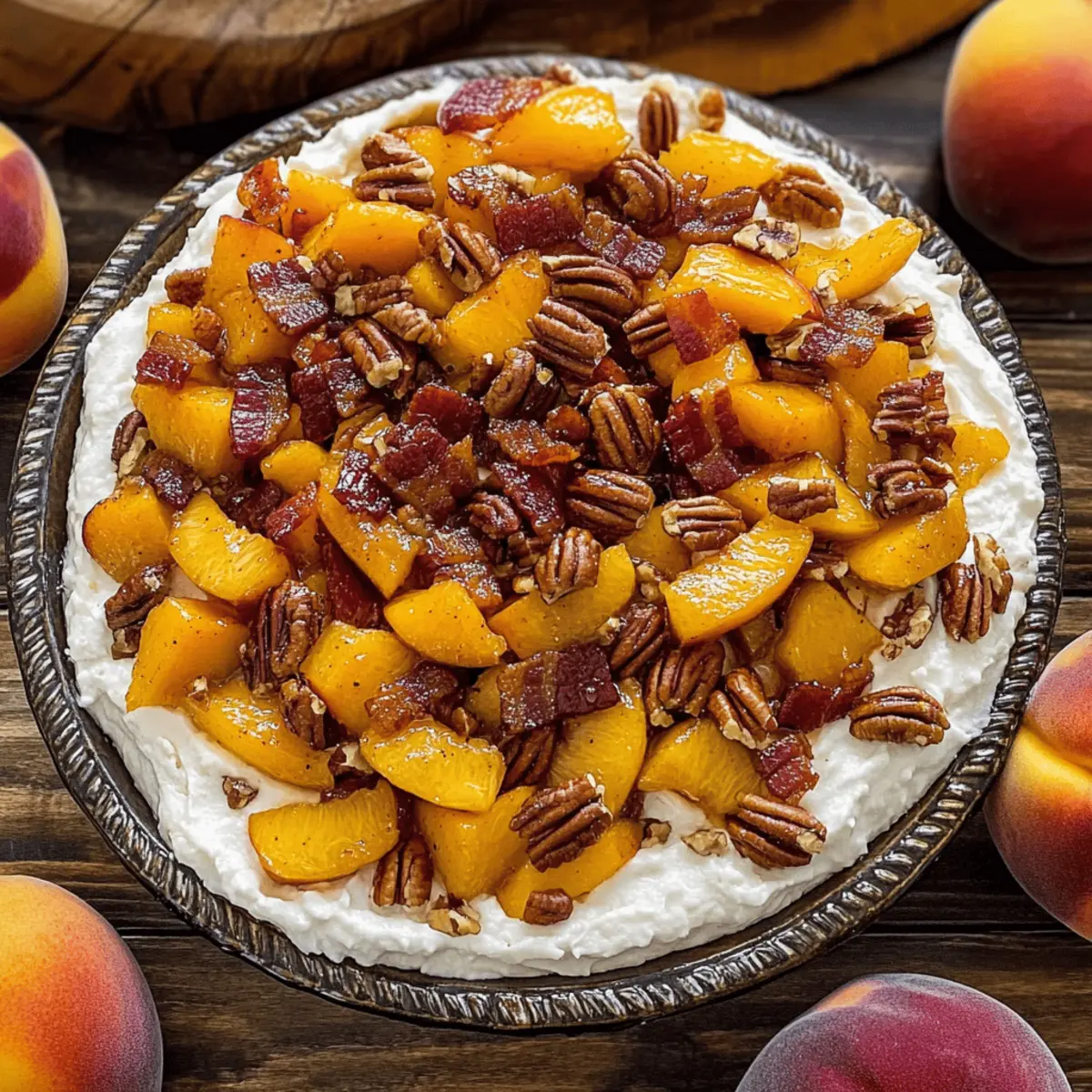 Bourbon Peach Pecan Dip