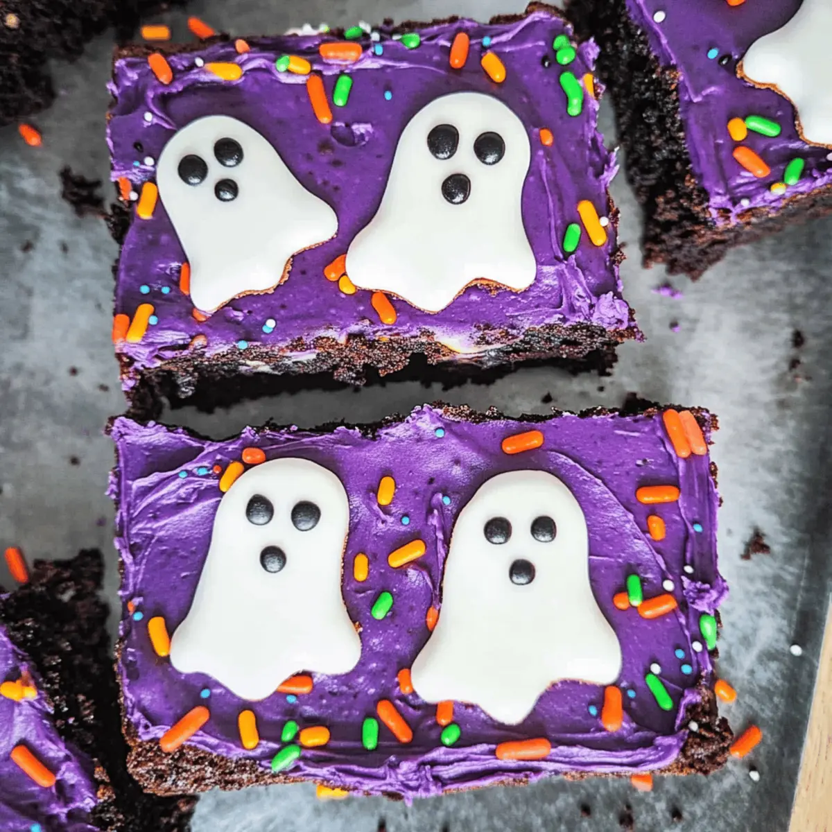 Halloween Ghost Brownies