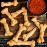 Cheesy Halloween Breadstick Bones