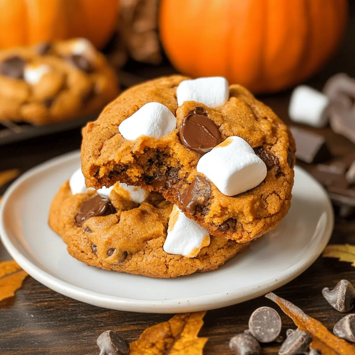 Pumpkin S’mores Cookies