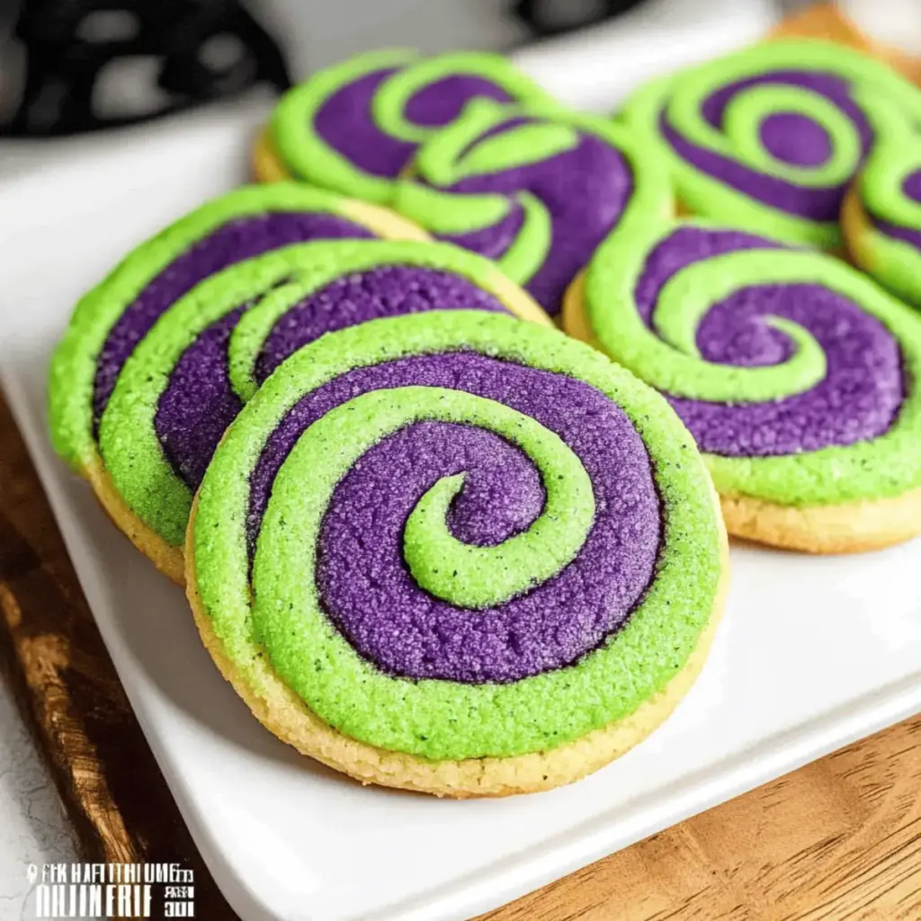 Halloween Pinwheel Cookies