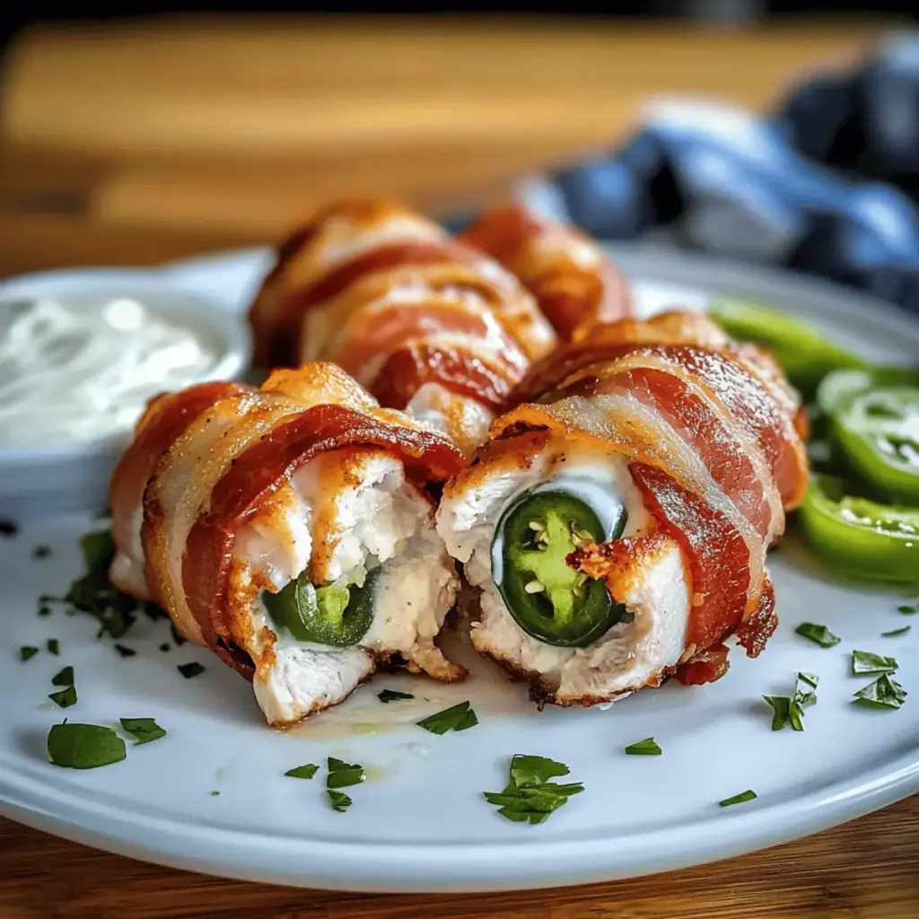 Bacon-Wrapped Jalapeno Stuffed Chicken