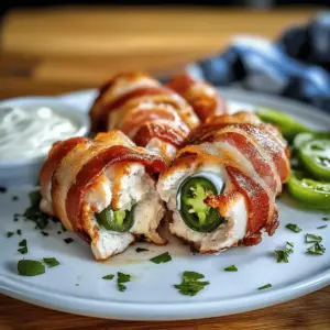 Bacon-Wrapped Jalapeno Stuffed Chicken
