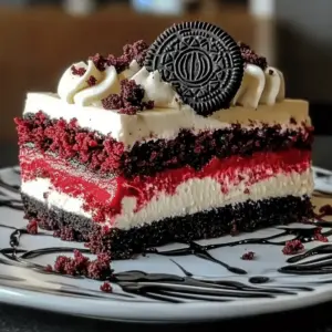 Red Velvet Oreo Cheesecake