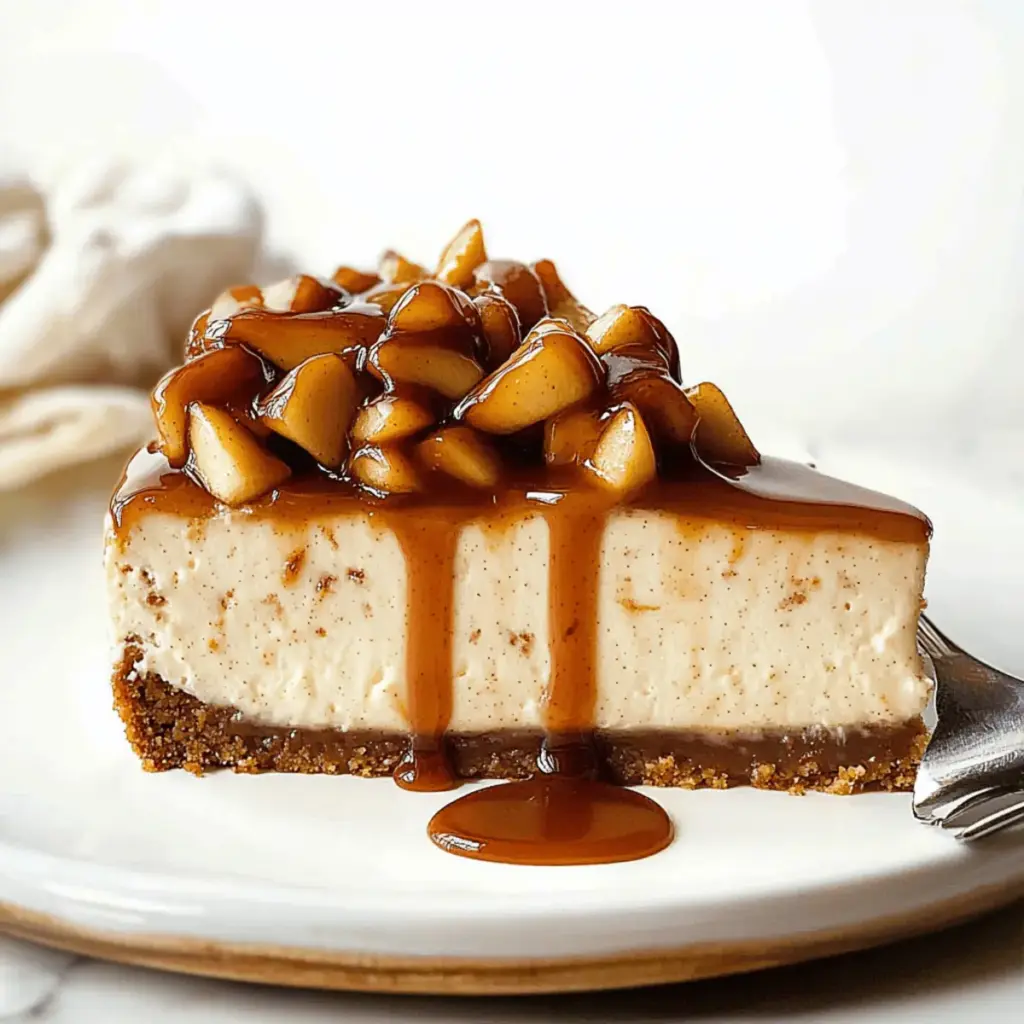 Apple Caramel Cheesecake