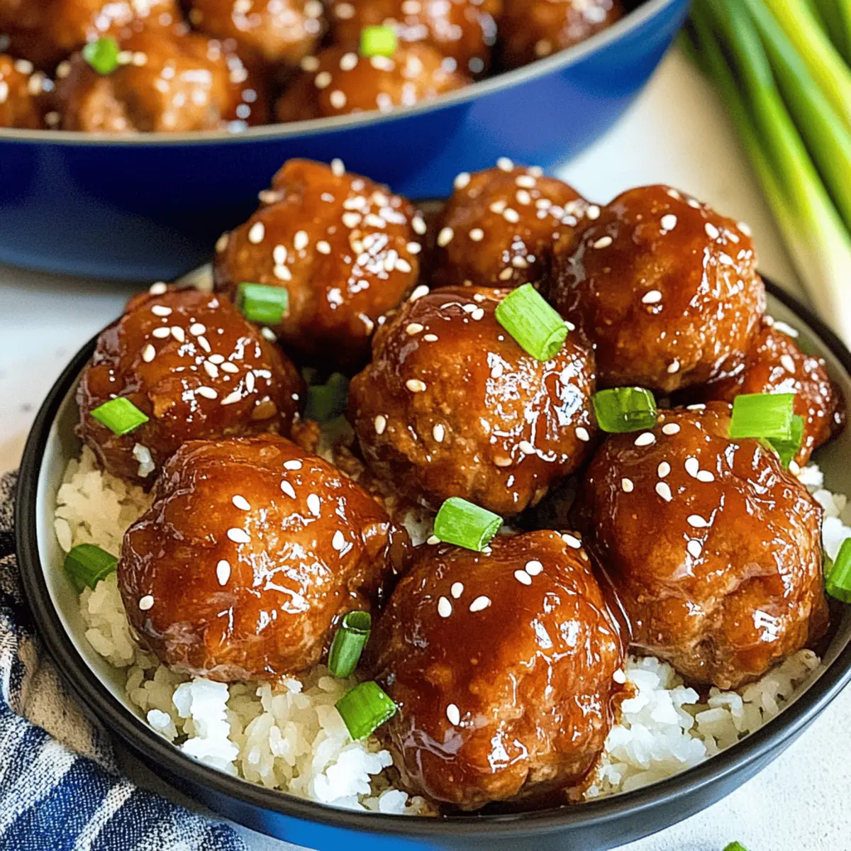 Asian glazed meatballs recipe