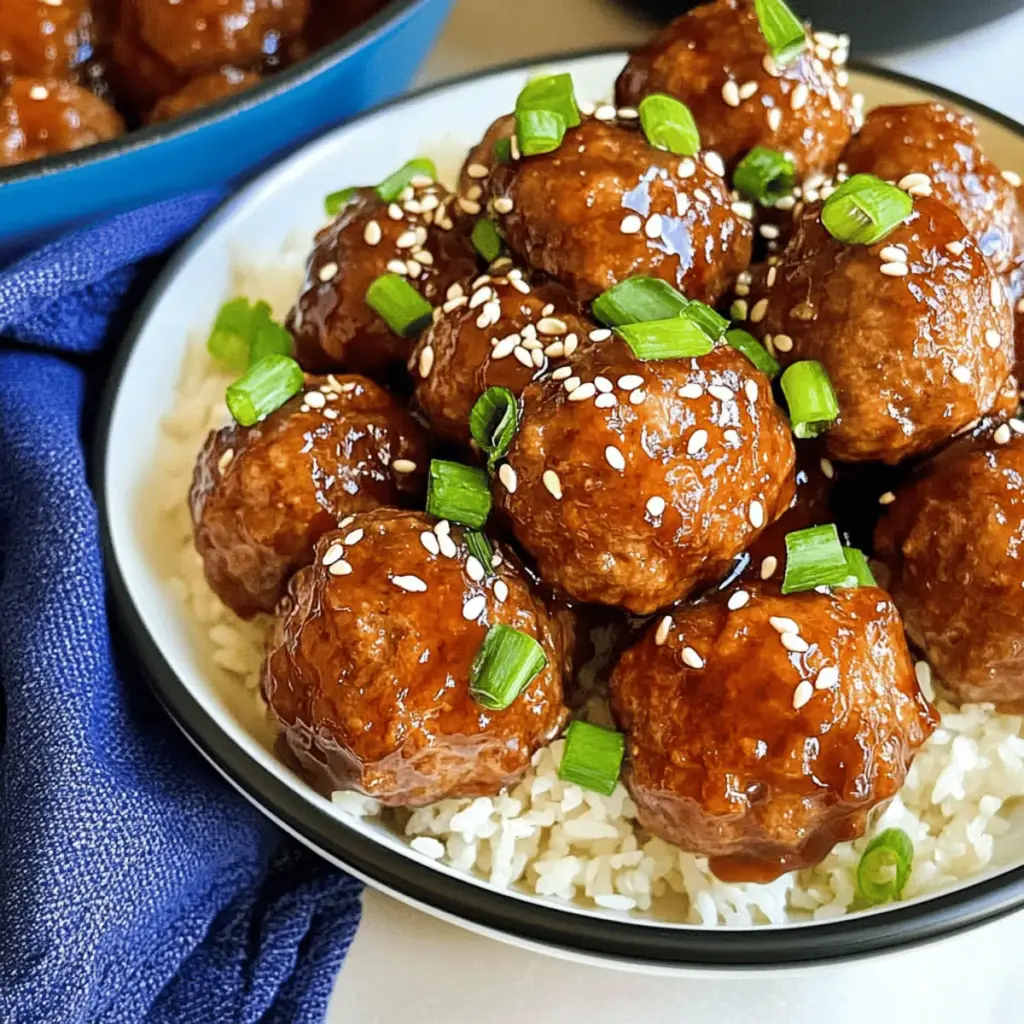 Asian glazed meatballs recipe