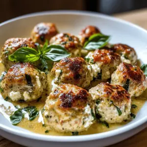 Baked Chicken Ricotta Meatballs