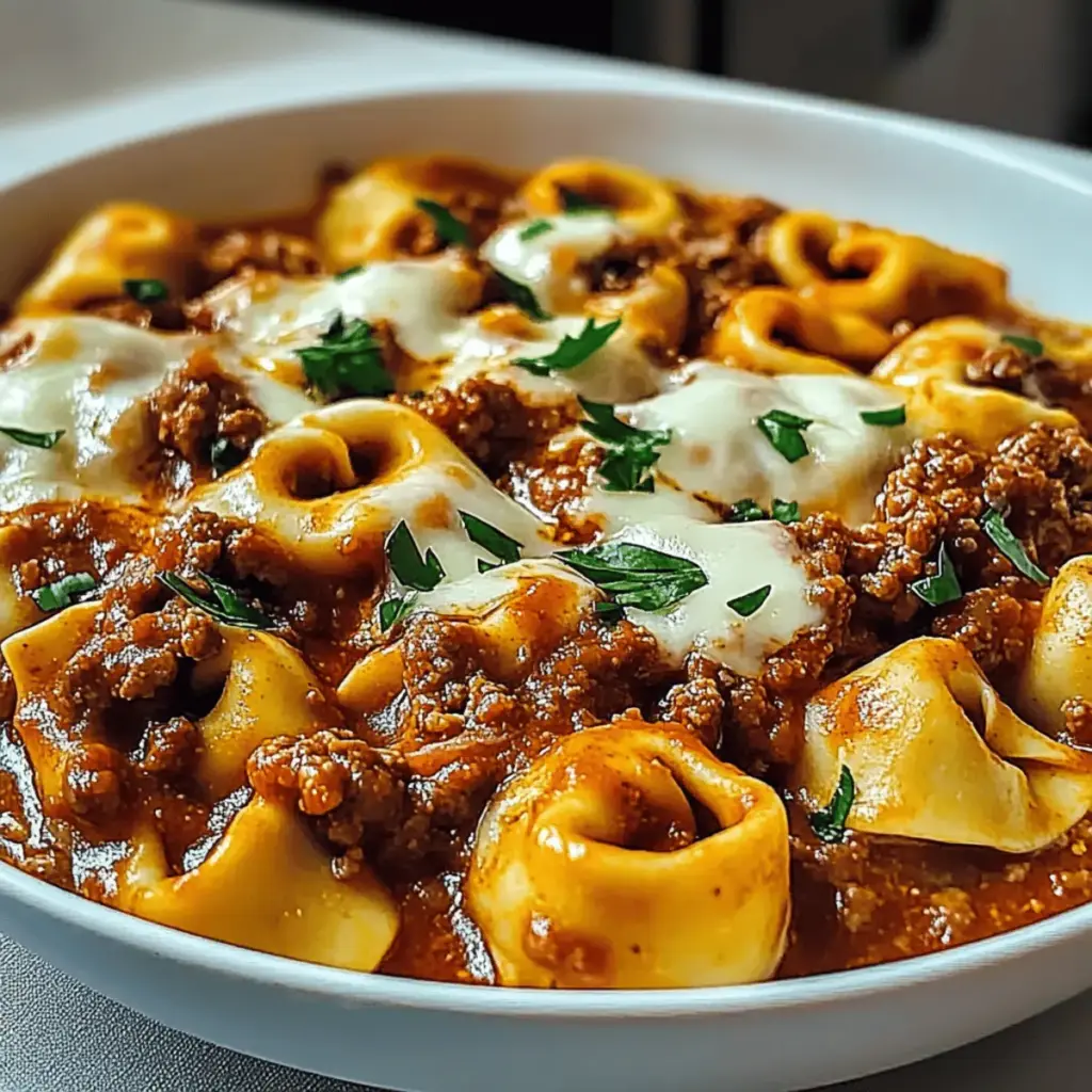 Beefy Tortellini Bake