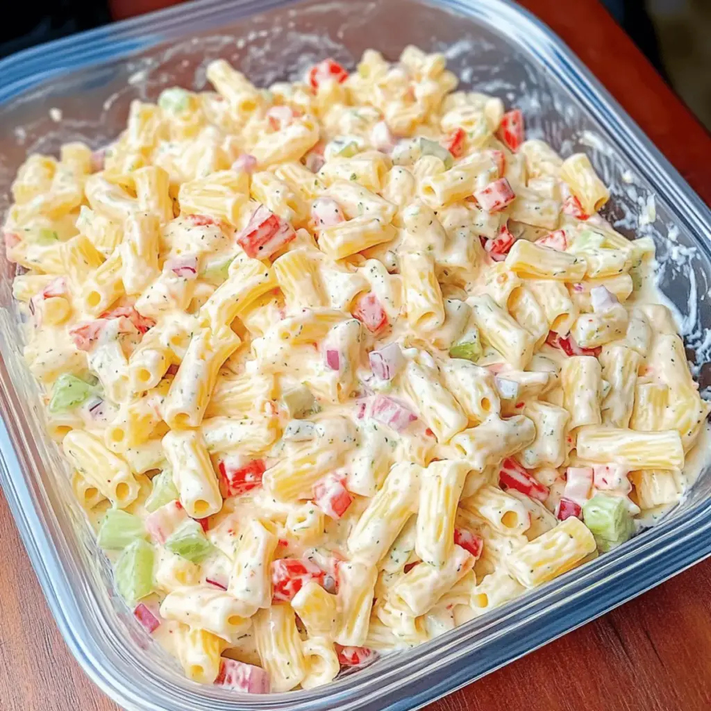Cheddar Sour Cream Macaroni Salad