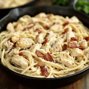 Cheese Bacon Chicken Pasta