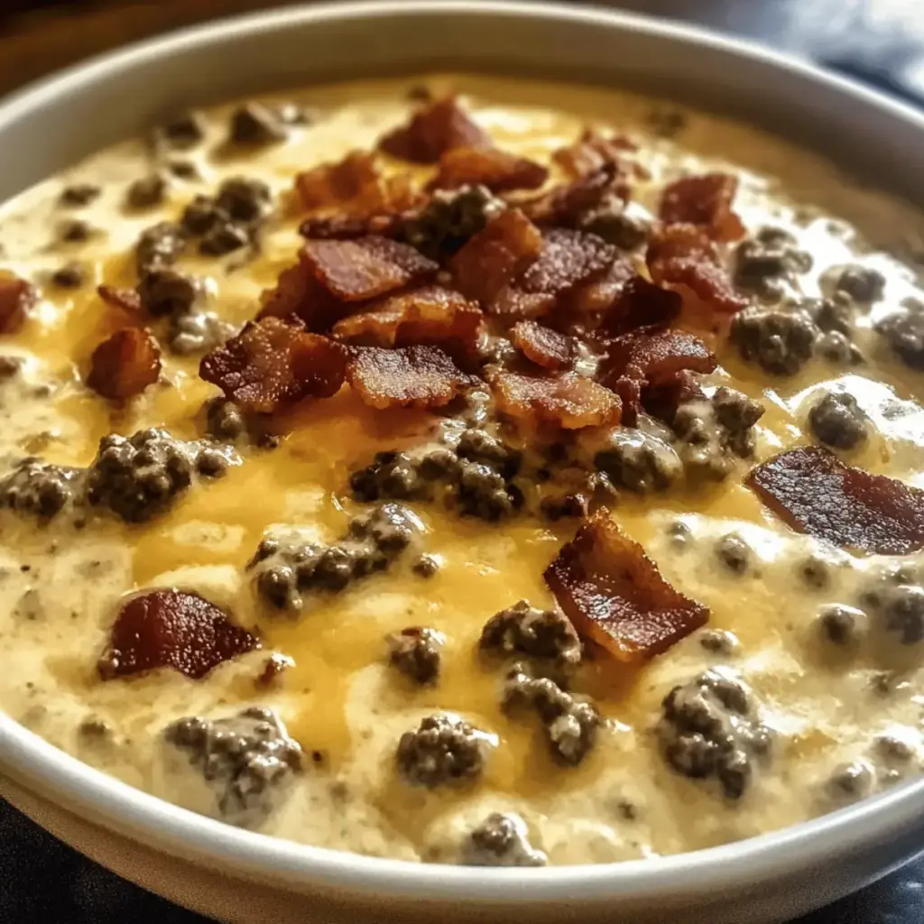 Cheeseburger Queso Dip