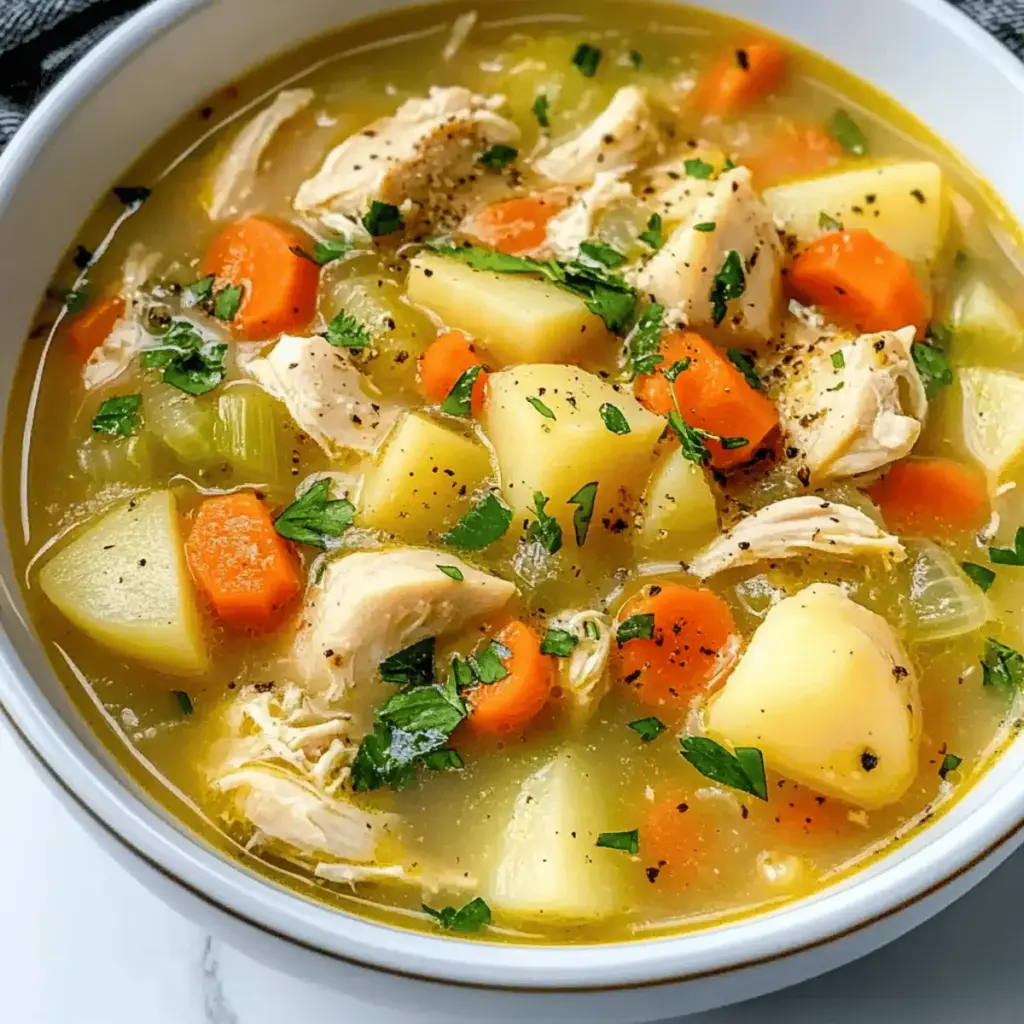 Comforting Chicken Soup with Potatoes