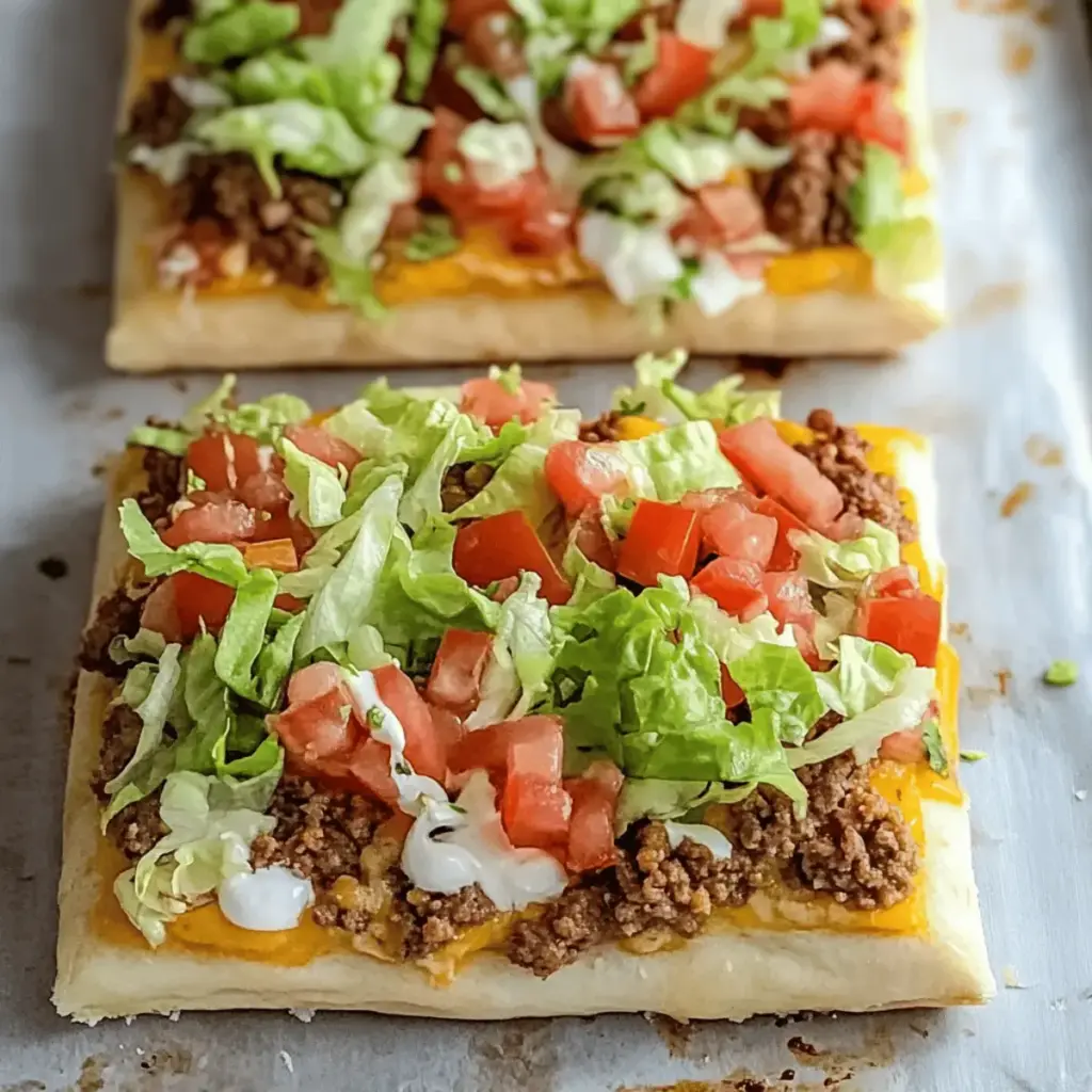 Crescent Roll Taco Pizza
