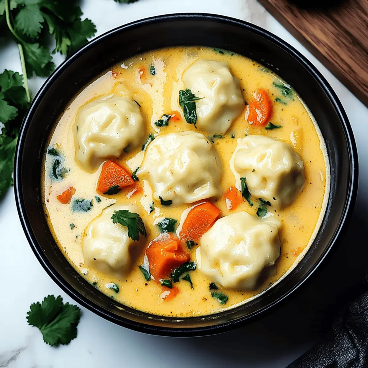 Curry Soup with Dumplings
