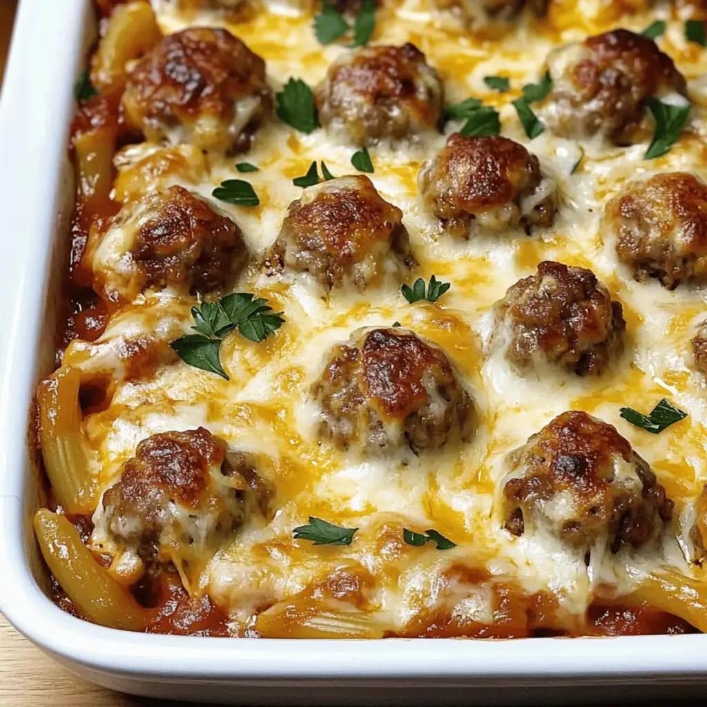 Dump-and-Bake Meatball Casserole