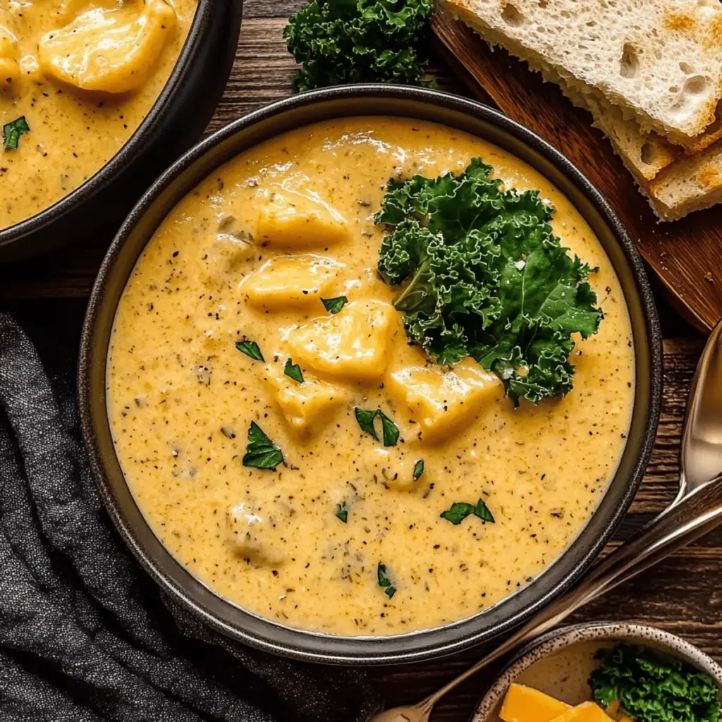 Garlic Herb Potato Soup