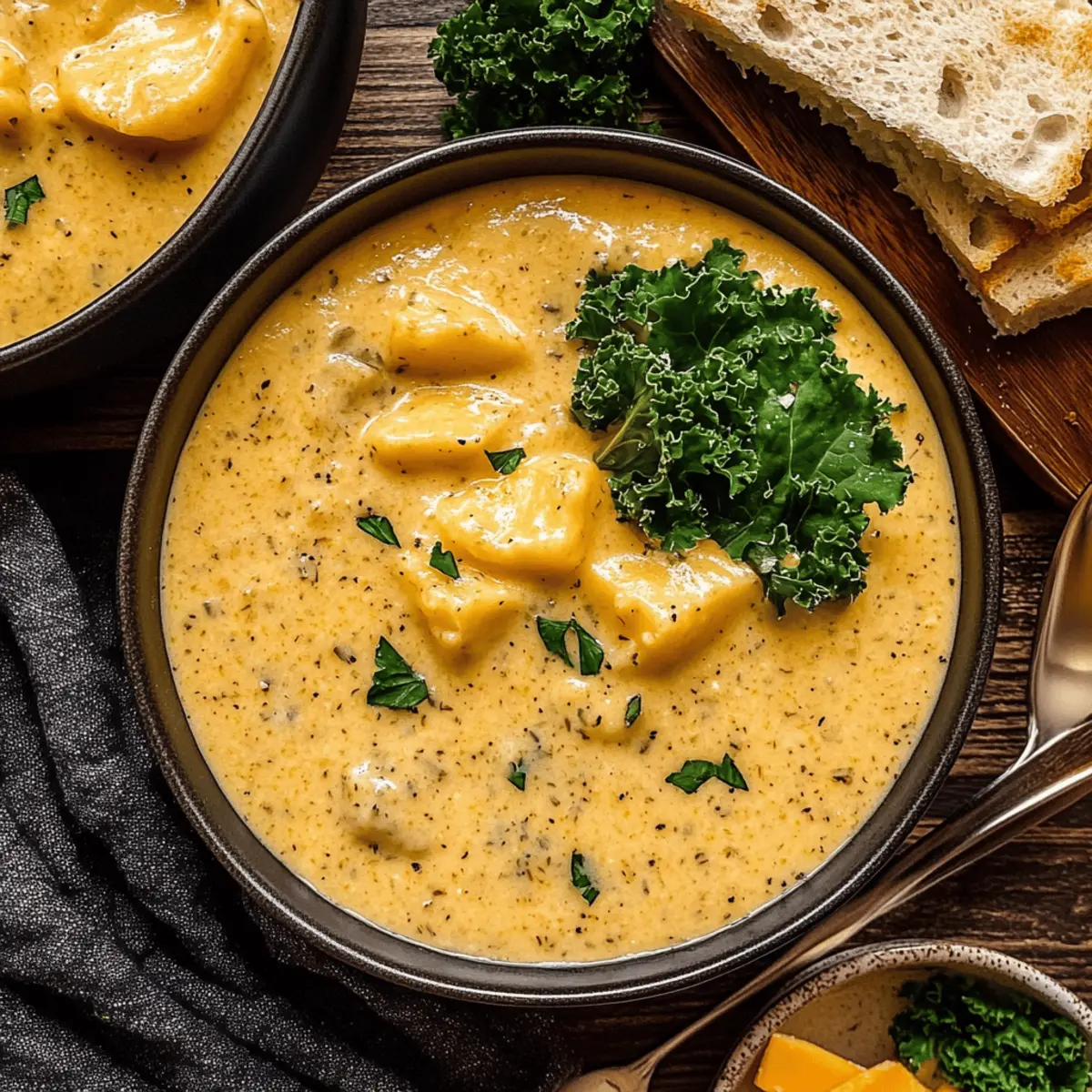 Garlic Herb Potato Soup