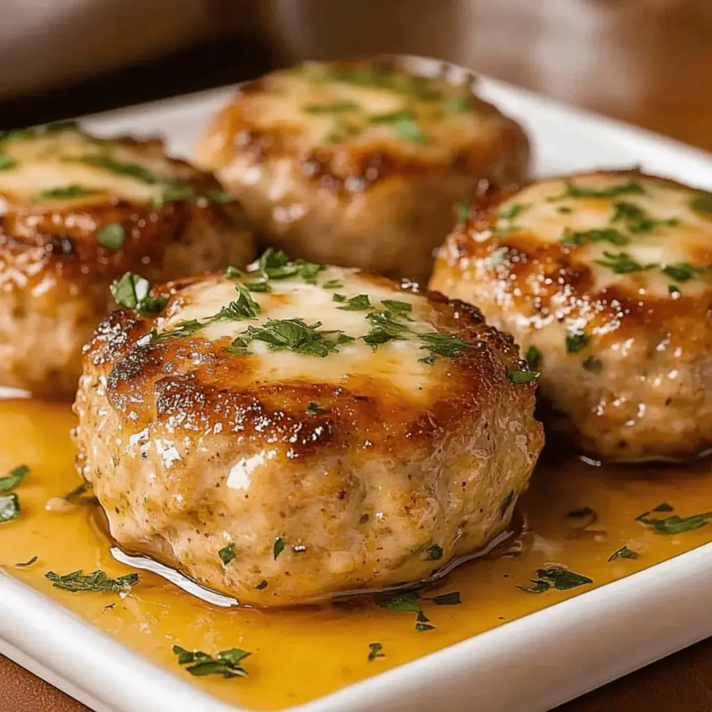 Garlic Parmesan Chicken Meatloaves