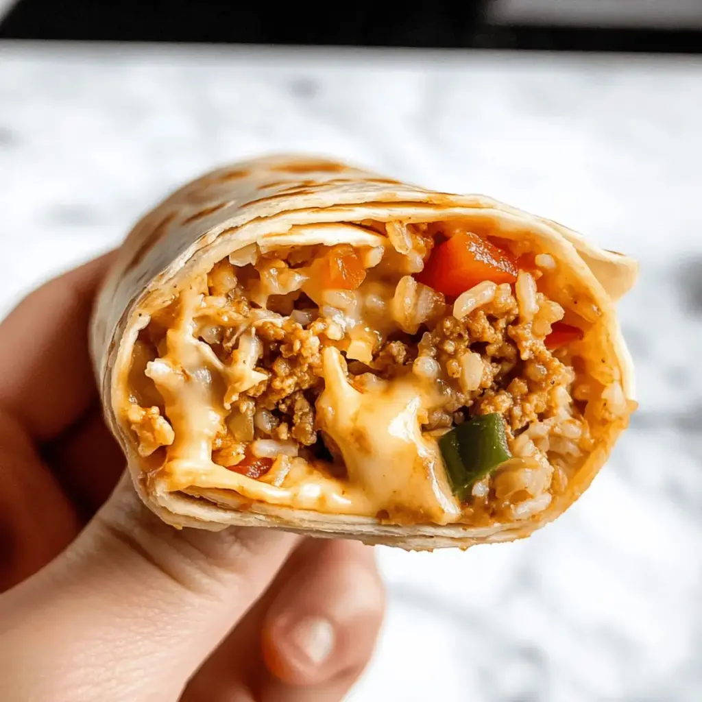 Ground Chicken and Rice Burritos